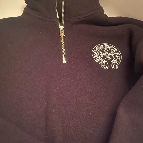 Chrome Hearts | Tops | Chrome Hearts 222 Fleece Halfzip Sweater